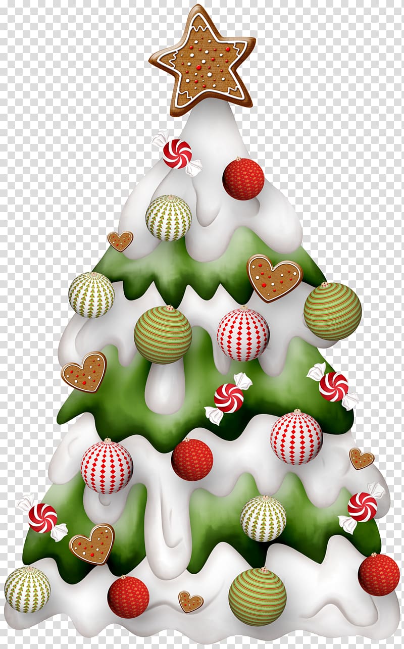 Santa Claus Christmas tree Reindeer , Christmas tree transparent background PNG clipart