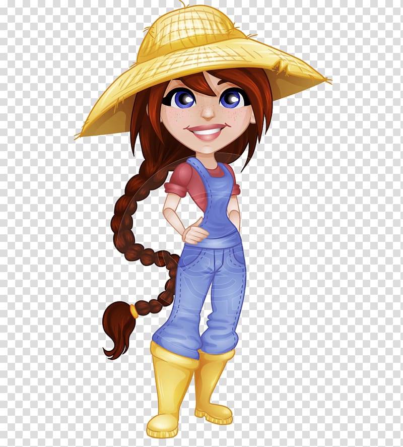 smiling woman , Cartoon Drawing Animation, cartoon farmer transparent background PNG clipart