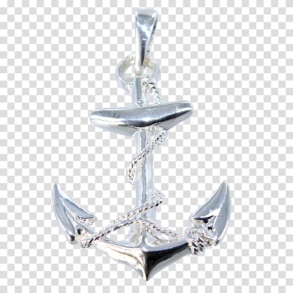 Charms & Pendants Anchor Silver Jewellery Necklace, anchor transparent background PNG clipart