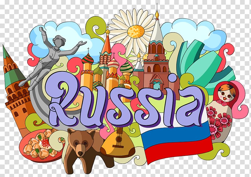 Russia illustration, Culture Illustration, Russia sign landmark transparent background PNG clipart