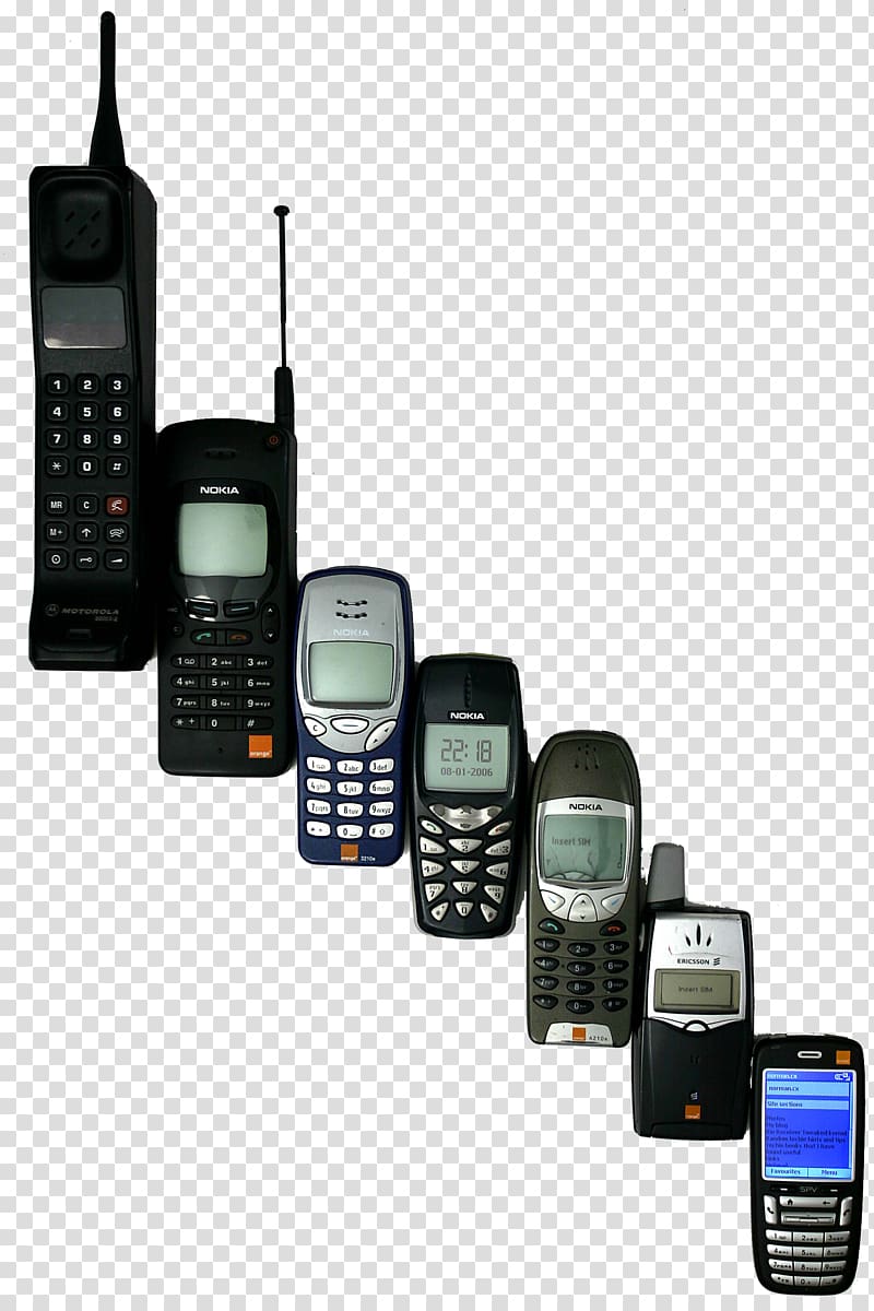 Motorola DynaTAC History of mobile phones Advanced Mobile Phone System Cellular network, cellphone transparent background PNG clipart