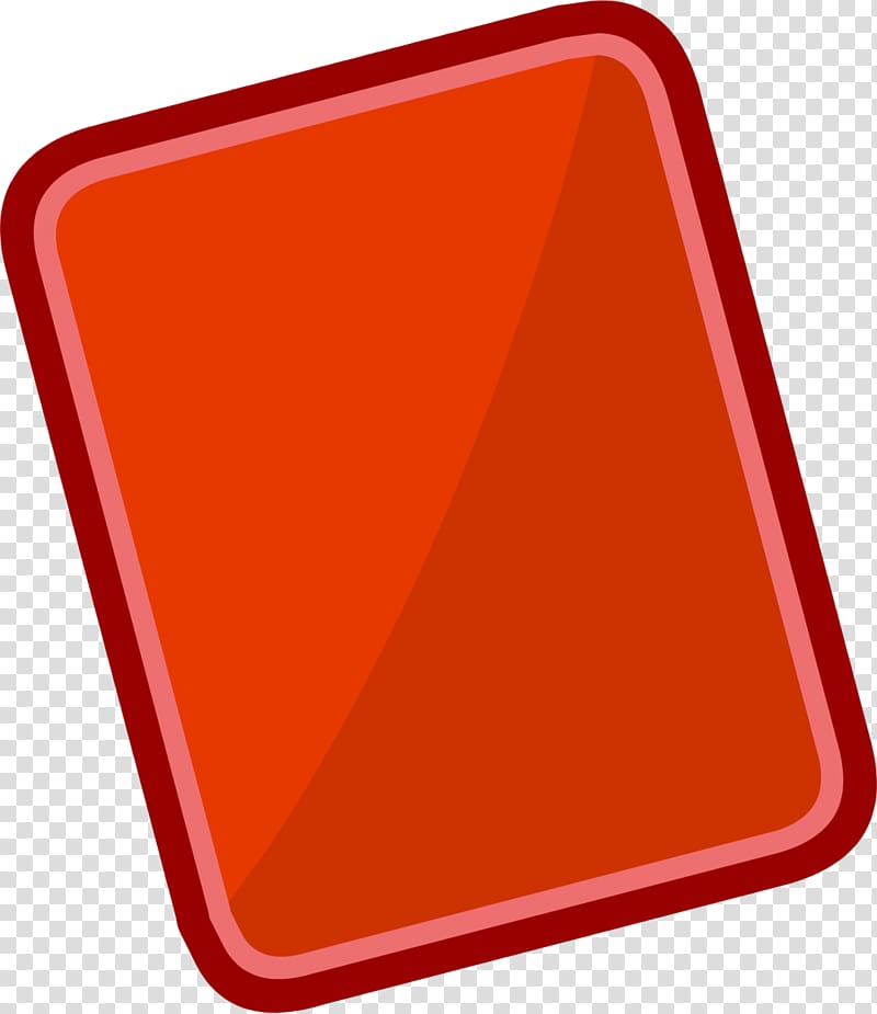 Red Wiki Club Penguin Penalty card, club transparent background PNG clipart
