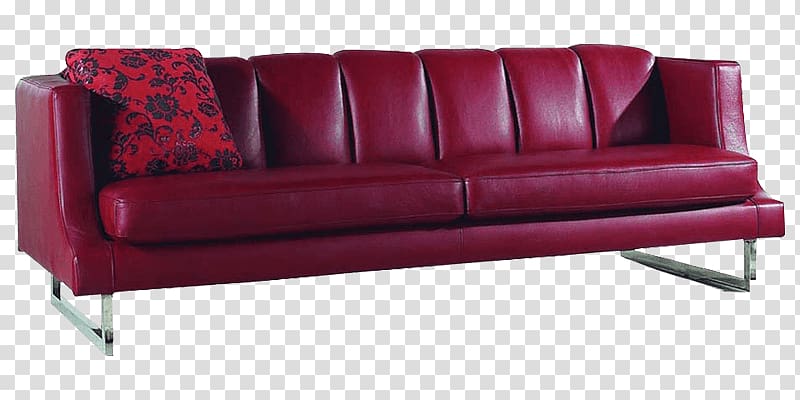 Sofa bed Loveseat Couch, modern sofa transparent background PNG clipart