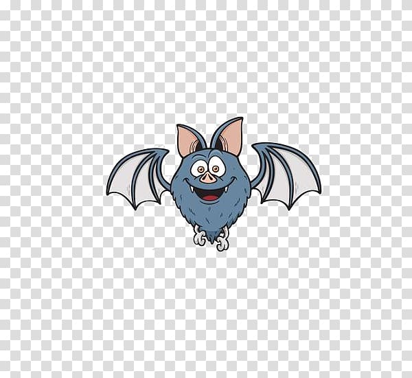 Bat Cartoon, Cute little bat transparent background PNG clipart