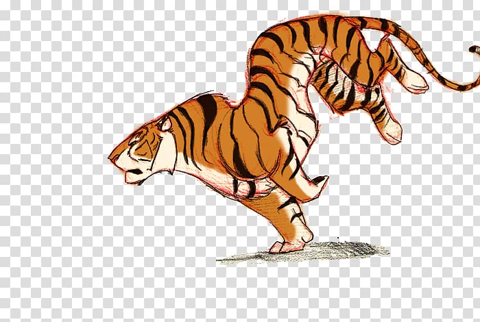 Tiger shark Siberian Tiger Tiger Run , Animation transparent background PNG clipart