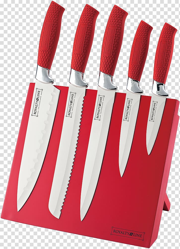 Knife Stainless steel Ceramic Coating, knife set transparent background PNG clipart