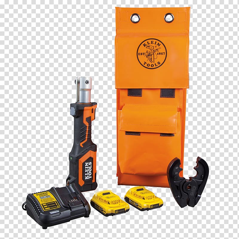 Crimp Battery charger Klein Tools Electric battery, crimping transparent background PNG clipart