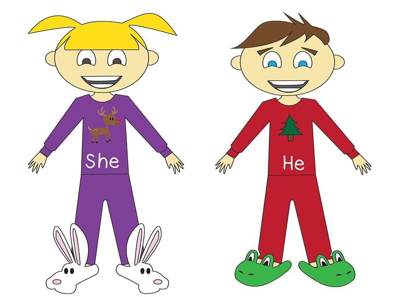 She Pronoun , Classroom Objects transparent background PNG clipart