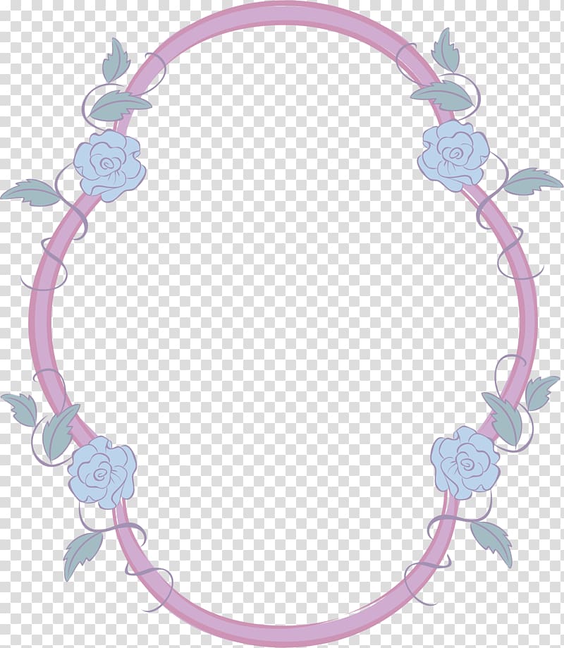 , Purple simple flower bones border transparent background PNG clipart