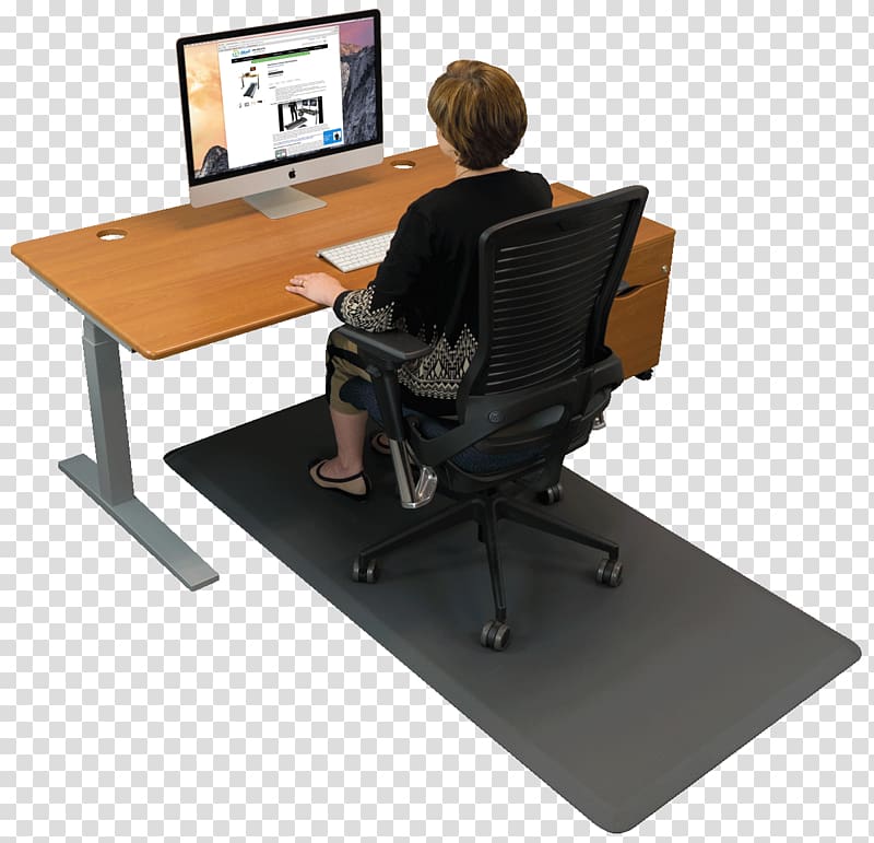 Mat Standing desk Office & Desk Chairs Sit-stand desk, chair transparent background PNG clipart