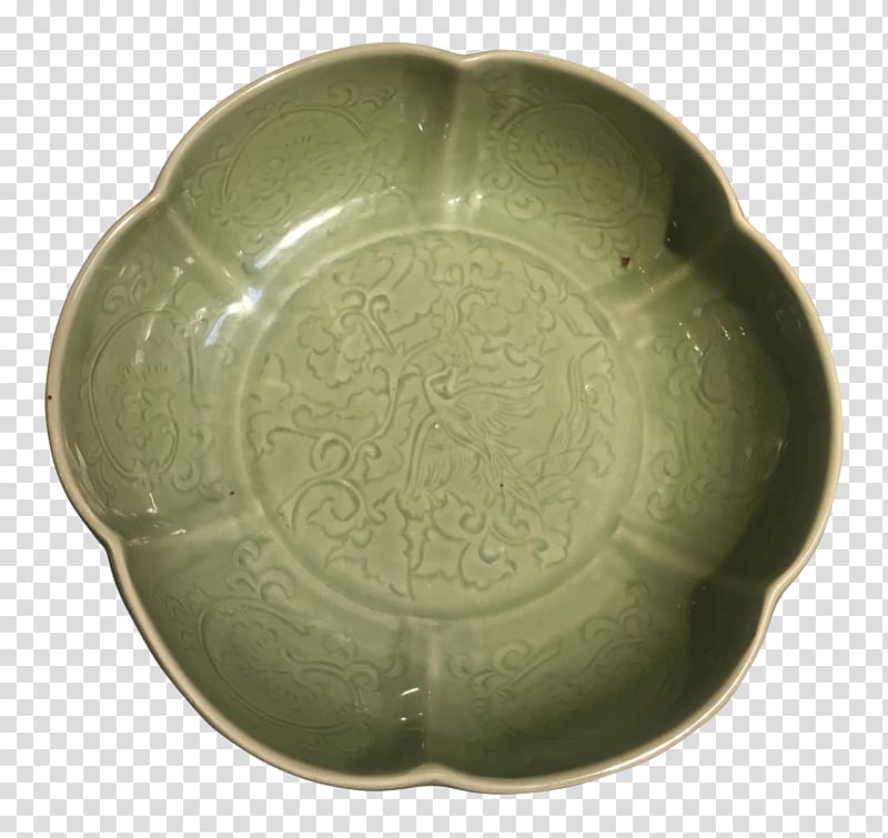 Bowl Tableware, celadon transparent background PNG clipart