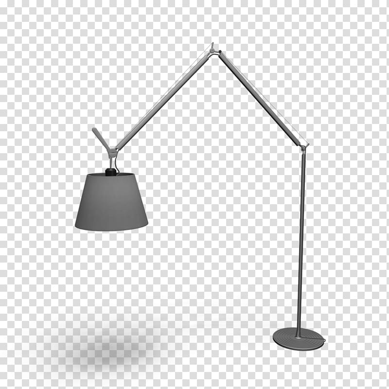 Light fixture Tolomeo desk lamp Artemide Lighting, aluminium transparent background PNG clipart