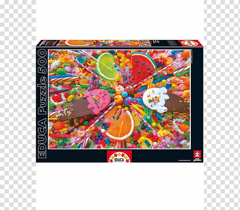 Jigsaw Puzzles Educa Borràs Candy World Puzzle Championship, candy transparent background PNG clipart
