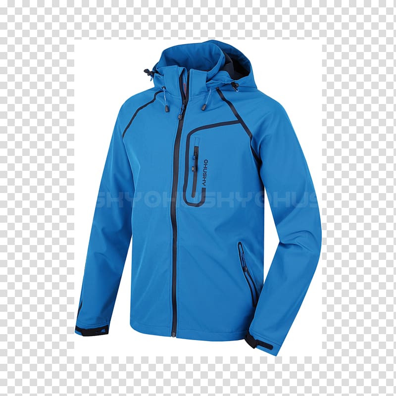 Hoodie Jacket Blue Clothing Polar fleece, Shell Jacket transparent background PNG clipart