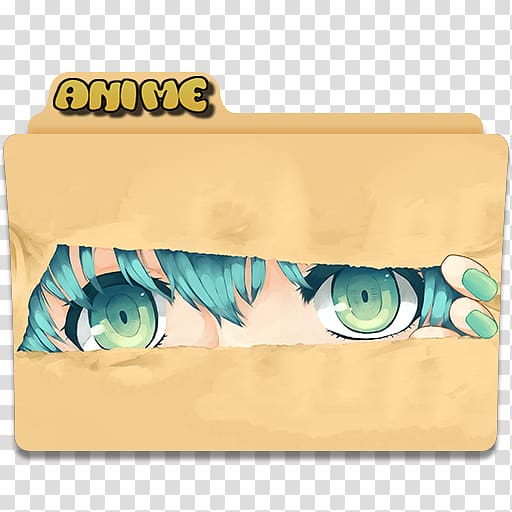 brown Anime folder illustration, Anime Desktop Vocaloid Hatsune Miku, Beige Anime Folder Icon transparent background PNG clipart