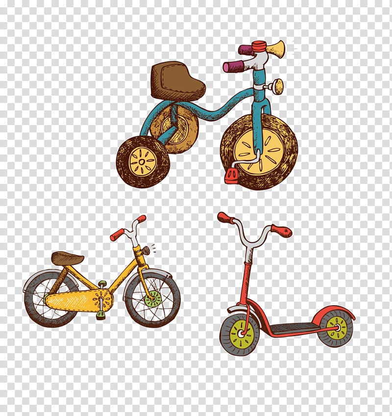 Bicycle Scooter, Bike scooter material transparent background PNG clipart