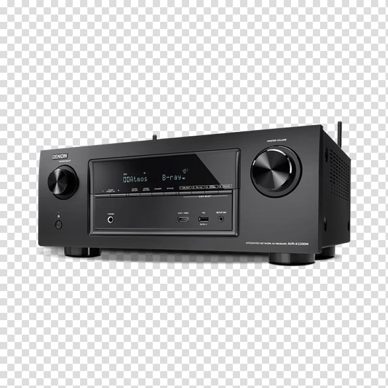 AV receiver Denon Radio receiver Home Theater Systems Dolby Atmos, Twice Exceptional transparent background PNG clipart
