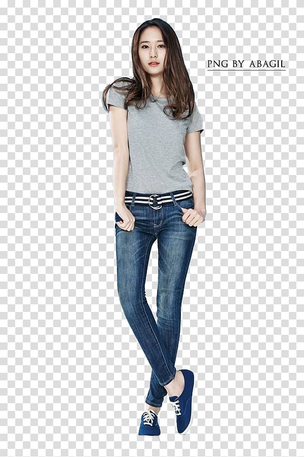 South Korea f(x) Jeans Korean idol K-pop, Krystal Jung transparent background PNG clipart