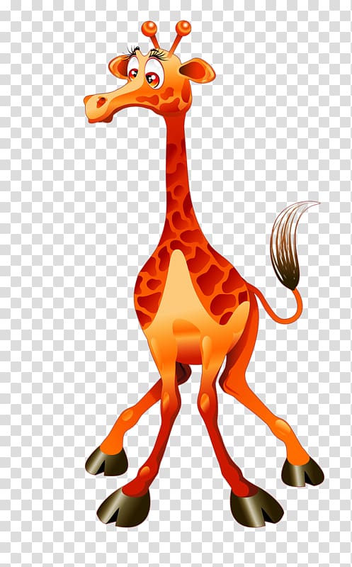 Giraffe Cartoon Drawing Illustration, giraffe transparent background PNG clipart