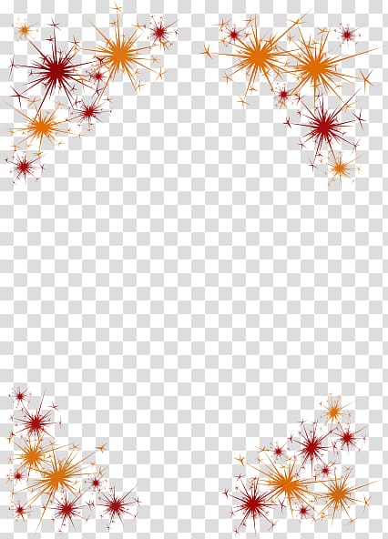 Borders and Frames New Year\'s Eve New Year\'s Day , Fireworks Border transparent background PNG clipart