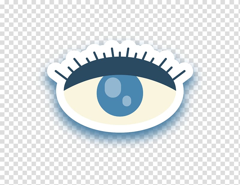 Logo Eye, Cartoon cute eyes transparent background PNG clipart