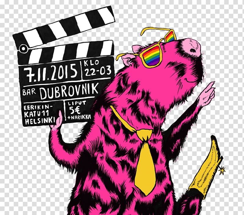 Cartoon Character Pink M Brand, capybara transparent background PNG clipart
