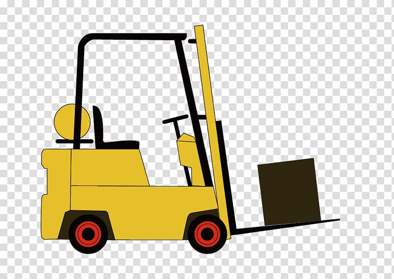 Forklift Machine Cargo, excavator transparent background PNG clipart