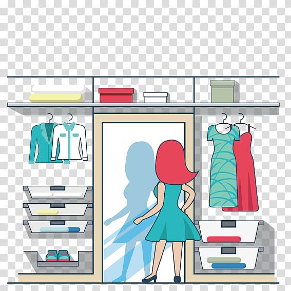 Clothing , The mirror trying on clothes beauty transparent background PNG clipart