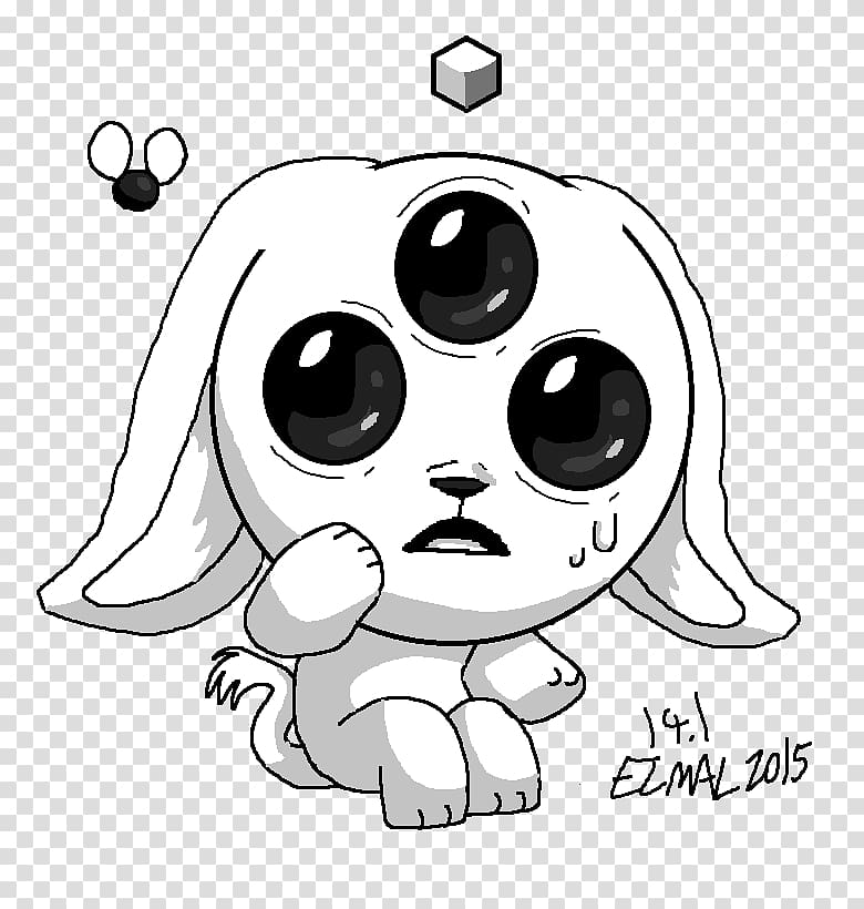 Line art Illustration Canidae Dog, binding of isaac transparent background PNG clipart