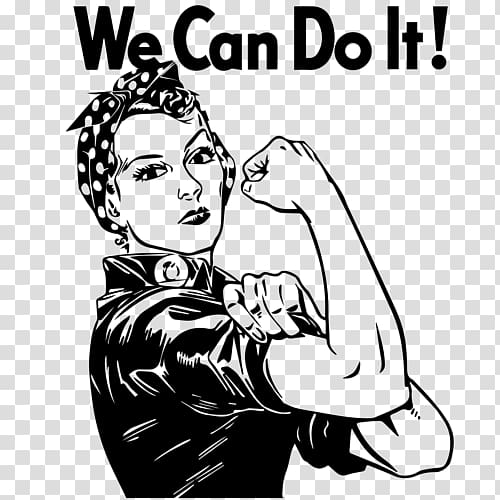 Rosie the Riveter We Can Do It! Woman Decal, woman transparent background PNG clipart