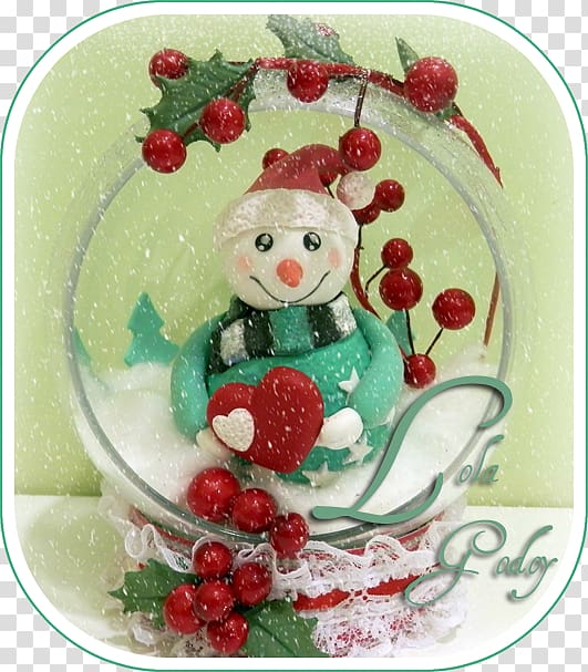 Christmas ornament Flower Christmas Day, Polymer Clay Snowman Family transparent background PNG clipart