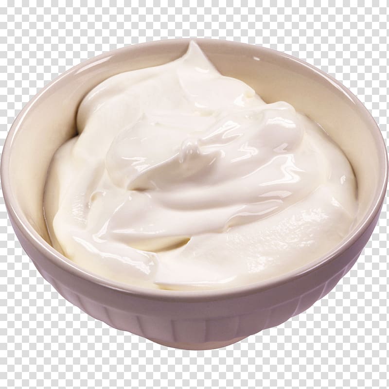 Cream Smetana Fermented milk products Food, milk transparent background PNG clipart