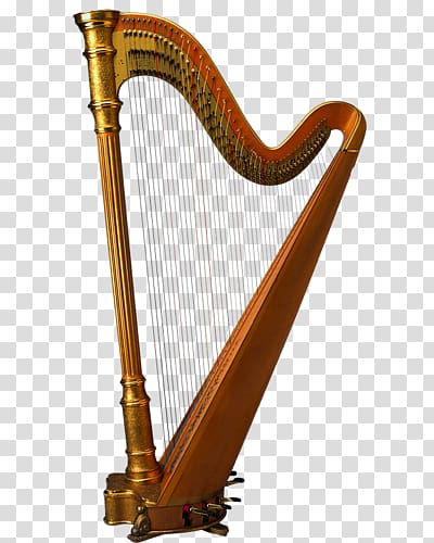 classical harp transparent background PNG clipart