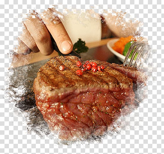 Beef tenderloin Roast beef Rib eye steak Red meat Veal, Steak House transparent background PNG clipart
