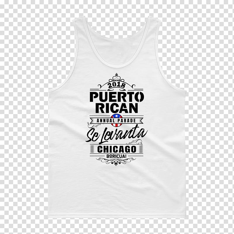 T-shirt Active Tank M Sleeveless shirt Gilets, chicago puerto rican pride day transparent background PNG clipart