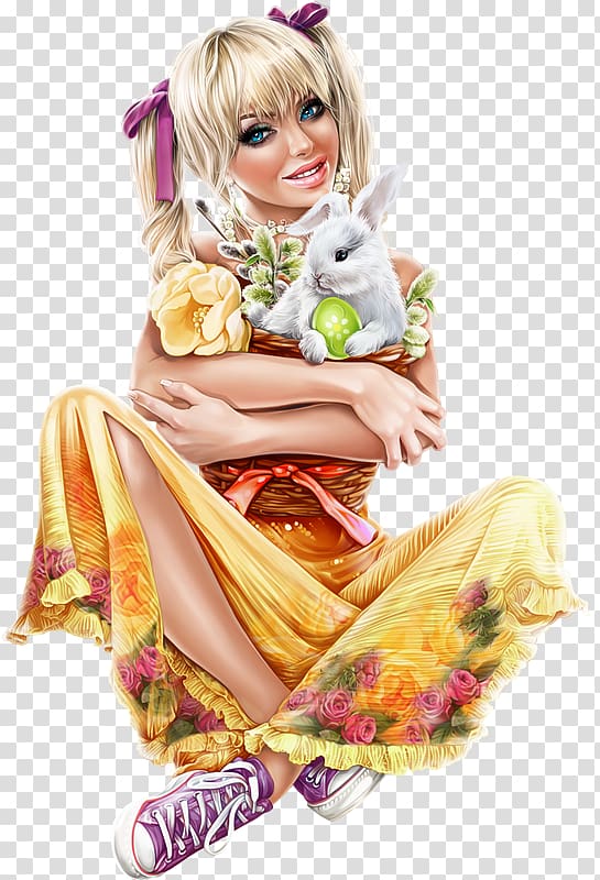 Woman Easter Girl, woman transparent background PNG clipart | HiClipart