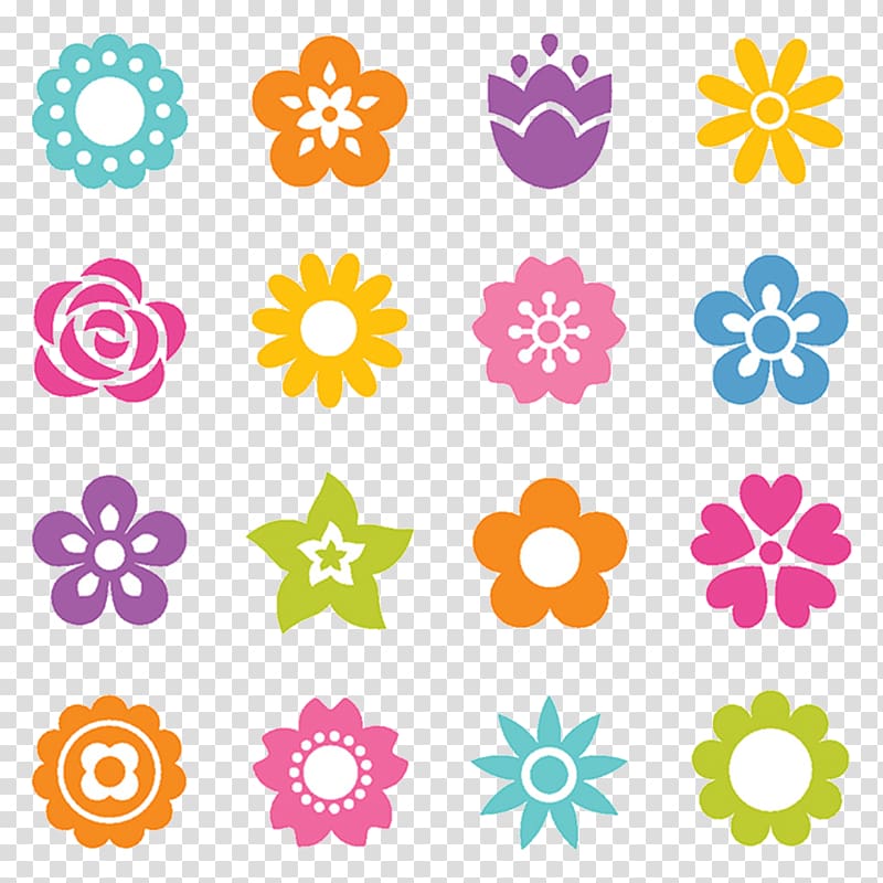 Flower Icon, Beautiful flowers material transparent background PNG clipart