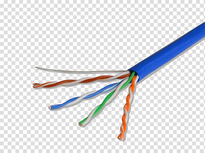 Category 5 cable Electrical Wires & Cable Twisted pair Electrical cable, ethernet cable transparent background PNG clipart