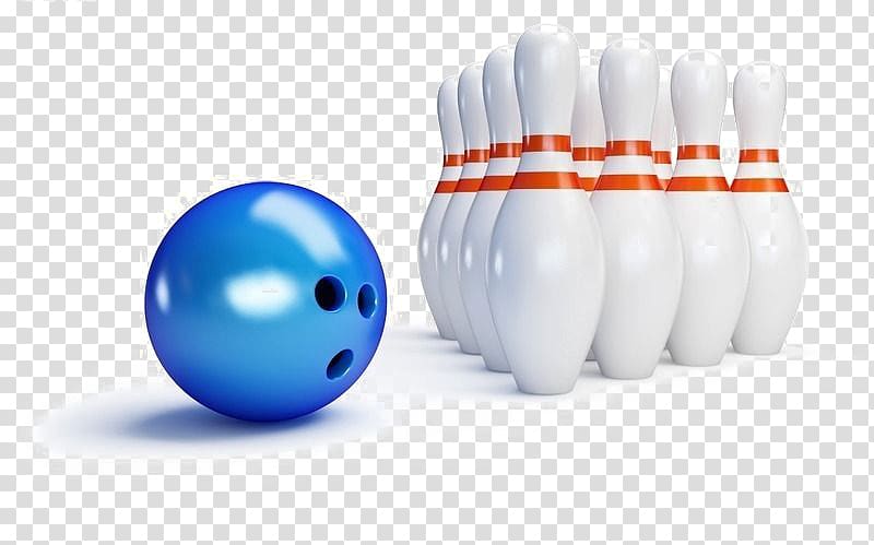 Bowling ball High-definition video Display resolution , Blue Bowling,Qi put a white ball bottle transparent background PNG clipart