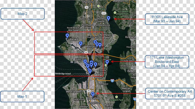 Seattle Nirvana Map Forgotten Tune Tacoma, map transparent background PNG clipart