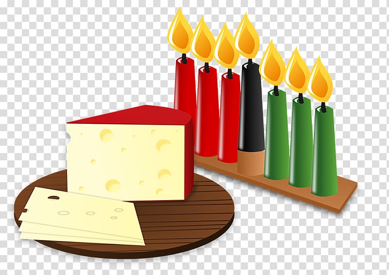Kwanzaa Kinara , Cake with candles transparent background PNG clipart