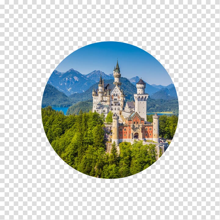 Neuschwanstein Castle Munich Hohenschwangau Castle Romantic Road Palace, germany countryside transparent background PNG clipart