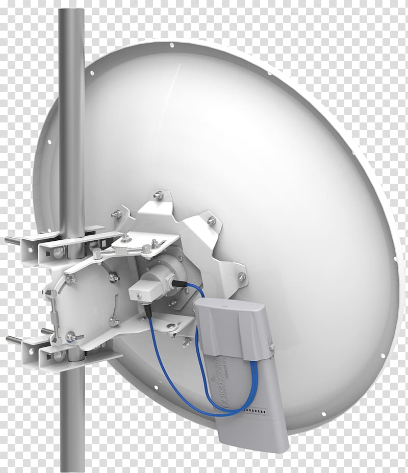 Parabolic antenna Aerials MikroTik Wireless 5G, others transparent background PNG clipart