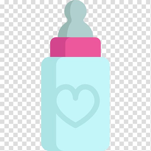 Water Bottles Turquoise Teal Baby Bottles, feeding bottle transparent background PNG clipart