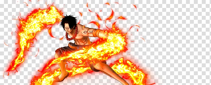 Ace from One Piece, One Piece: Burning Blood Monkey D. Luffy Portgas D. Ace Trafalgar D. Water Law Akainu, ace transparent background PNG clipart