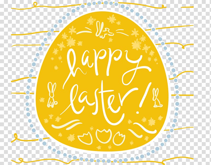 Easter Bunny Easter postcard Easter egg, Happy Easter card transparent background PNG clipart