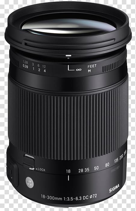 Sigma 18-300mm f/3.5-6.3 DC Macro OS HSM lens Sigma 30mm f/1.4 EX DC HSM lens Camera lens Sigma Corporation f-number, canon poster option transparent background PNG clipart