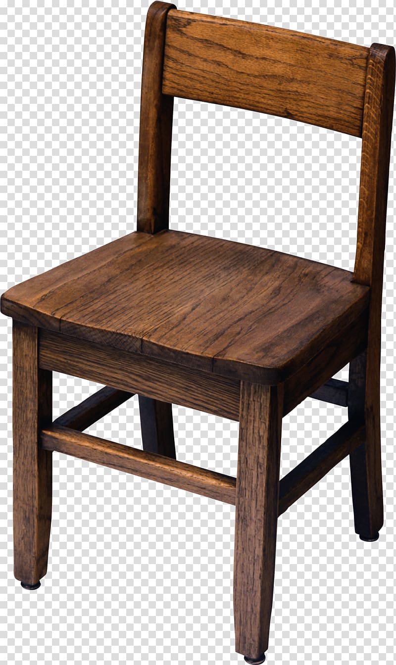 brown wooden chair, Old Wooden Chair transparent background PNG clipart
