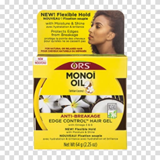 ORS Monoi Oil Edge Control Hair Gel Organic Root Stimulator Olive Oil Edge Control Hair Gel, oil transparent background PNG clipart