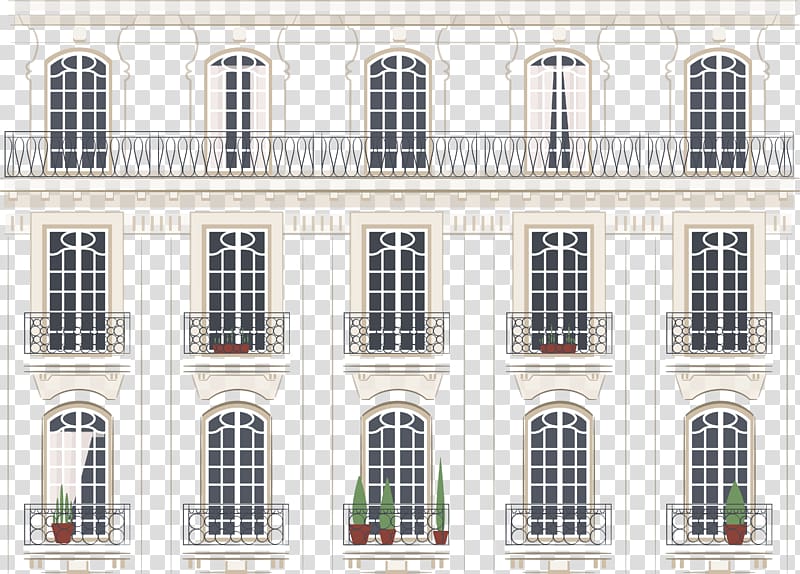 Window Illustration, Illustration House balcony transparent background PNG clipart